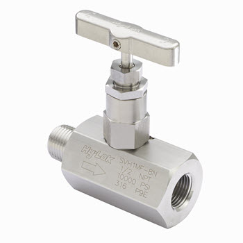 SVH1MF-4N-S316 Svh1 Series High Pressure Bar Stock Needle Valves For 10000Psig Straight Pattern